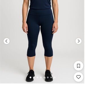 Athleta Ultimate Stash II Navy Capri
